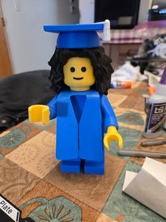 3d printed Lego like Grad - 7inches tall