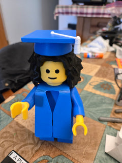 3d printed Lego like Grad - 7inches tall