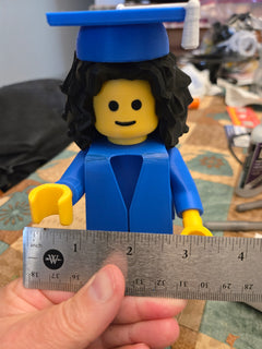3d printed Lego like Grad - 7inches tall