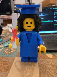 3d printed Lego like Grad - 7inches tall