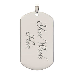 Military Dog Tag Necklace