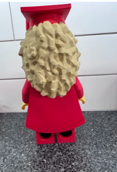 3d printed Lego like Grad - 7inches tall