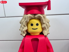 3d printed Lego like Grad - 7inches tall
