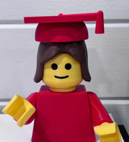 3d printed Lego like Grad - 7inches tall